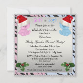 Kerstman Geslacht onthullen Beren in Santa Hats Kaart (Voorkant)