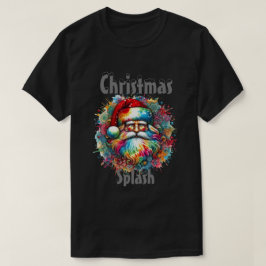 Kerstman geverfd met stropdas t-shirt