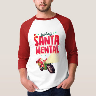 Kerstman gevoel mentaal t-shirt