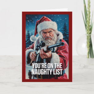 Kerstman Geweer Stoute Lijst Tweede Amendement Aan Kaart