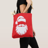 Kerstman Gezicht Hoed Kerstmis  Tote Bag (Dichtbij)