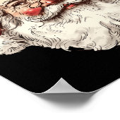 Kerstman Gezicht Kerst Xmas Familie Matching Poster (Hoek)