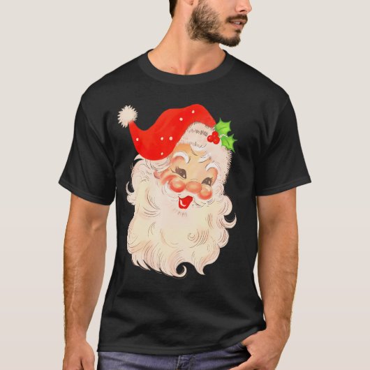 Kerstman Gezicht Kerstmis Kerstman Kerstman T-shirt (Voorkant)