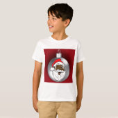 Kerstman Gezicht Ornament 2 T-shirt (Voorkant volledig)