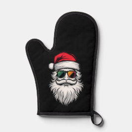 Kerstman Gezicht Retro Zonnebril Kerstmis Xmas Vak Ovenwant