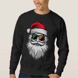 Kerstman Gezicht Retro Zonnebril Kerstmis Xmas Vak Trui
