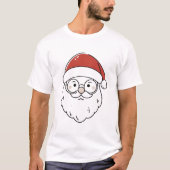 Kerstman gezicht t-shirt (Voorkant)