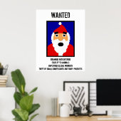 Kerstman Gezocht Poster (Thuiskantoor)