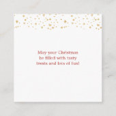 Kerstman Gingerbread Man Enclosure Kaart (Achterkant)