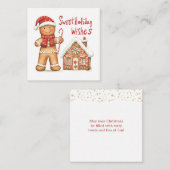 Kerstman Gingerbread Man Enclosure Kaart (Voorkant / Achterkant)