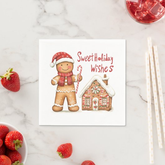 Kerstman Gingerbread Man Servet (Insitu)