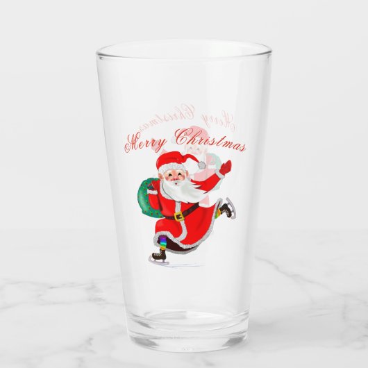kerstman glas (Achterkant)