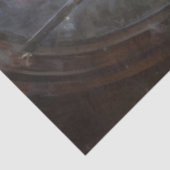  Kerstman glimlachend gloeiend wereldbol Tissuepapier (Detail)