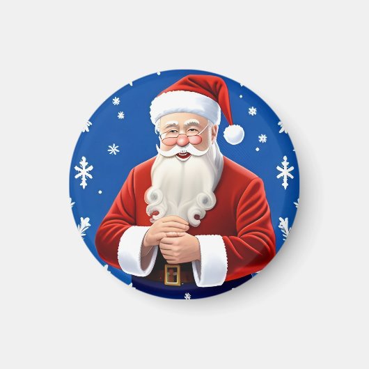 Kerstman glimlachend magneet (Voorkant)