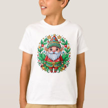 Kerstman Gnome met decoratieve krans