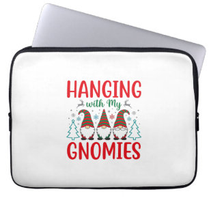 Kerstman Gnome met mijn Gnomies Laptop Sleeve