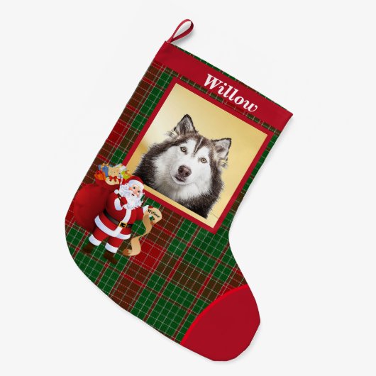 Kerstman Goede hondenlijst Fotonaam Grote Kerstmis Grote Kerstsok (Voorkant (Hangend))