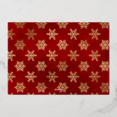 Kerstman Goede Lijst Certificaat Folie Uitnodiging (Achterkant)