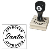 Kerstman Goedgekeurd Cadeau Rubberstempel (Gestempeld)