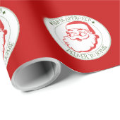 Kerstman goedgekeurd leveren rood kerstcadeau cadeaupapier (Rol Hoek)