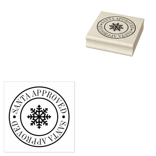 Kerstman Goedgekeurde Gift Levering Rubberstempel (Gestempeld)