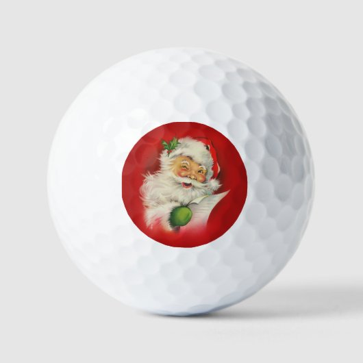  kerstman golfballen (Voorkant)