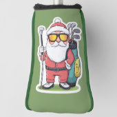 Kerstman Golfen Kerst Fun Golfheadcover (Draai 90)