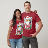 Kerstman Golfen Kerst Fun T-shirt (Unisex)