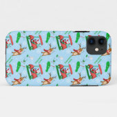 Kerstman Golfen Met Rendier Patroon Case-Mate iPhone Case (Achterkant (horizontaal))