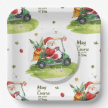 Kerstman golfer Golf Kerstmis moge het met je zijn