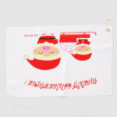 Kerstman Golfhanddoek (Horizontaal)