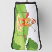 Kerstman golft kerst in juli golfheadcover (Draai 90)