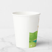 Kerstman golft kerst in juli papieren bekers (Rechts)