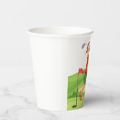 Kerstman golft kerst in juli papieren bekers (Rechts)