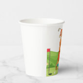 Kerstman golft kerst in juli papieren bekers (Rechts)