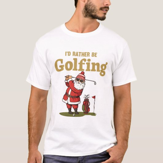 Kerstman Golft T-shirt (Voorkant)