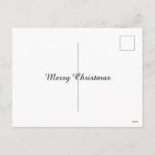 Kerstman Gooien Geschenken van Helikopter Grappig Feestdagenkaart (Achterkant)