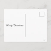 Kerstman Gooien Geschenken Van Helikopter Grappig Feestdagenkaart (Achterkant)