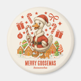 Kerstman Goose kerstvakantie koelkast Magneet