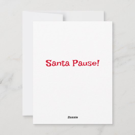 Kerstman Grappen Feestdagenkaart (Achterkant)