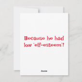 Kerstman Grappen Feestdagenkaart (Achterkant)