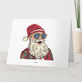 Kerstman - Grappig Kaart (Achterkant)