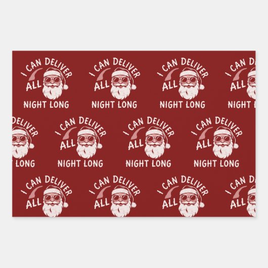 Kerstman Grappig Kerstfeest Kerst Jongens Joke Inpakpapier Vel (Voorkant)