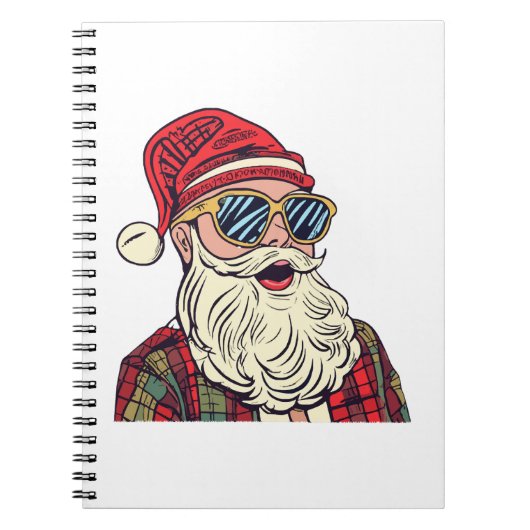 Kerstman - Grappig Notitieboek (Voorkant)
