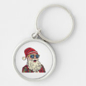 Kerstman - Grappig Sleutelhanger (Voorkant)