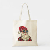 Kerstman - Grappig Tote Bag (Achterkant)