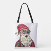 Kerstman - Grappig Tote Bag (Achterkant)