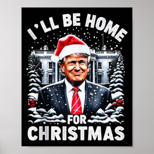 Kerstman Grappige Kerst Pyjama Ik Kom Thuis Met Ke Poster