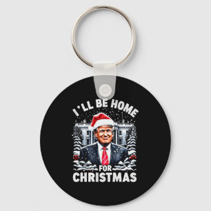 Kerstman Grappige Kerst Pyjama Ik Kom Thuis Voor K Sleutelhanger