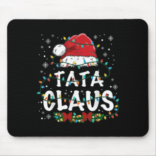 Kerstman Grappige Kerstverlichting Pyjama Familie Muismat